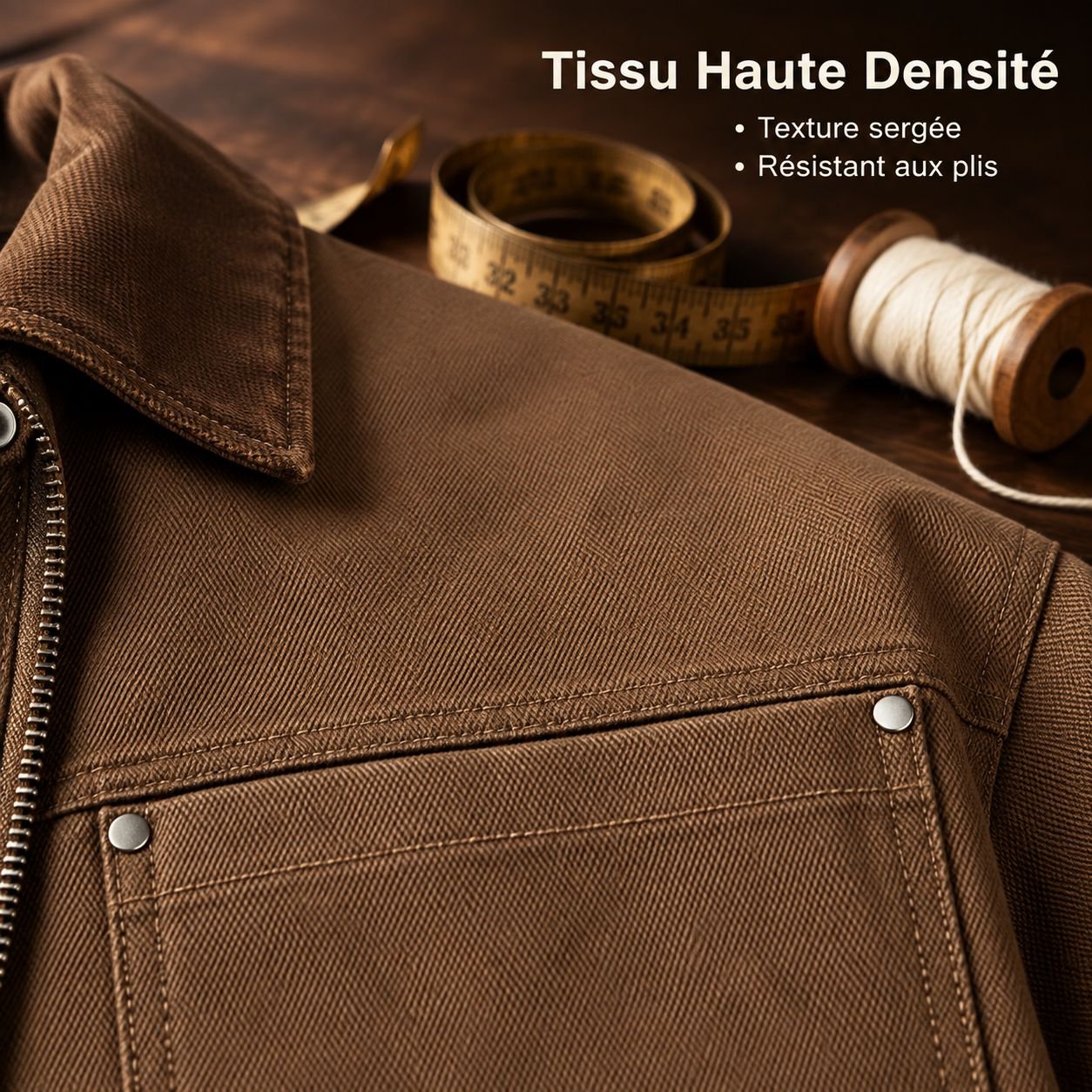 Veste homme en denim vintage style américain
