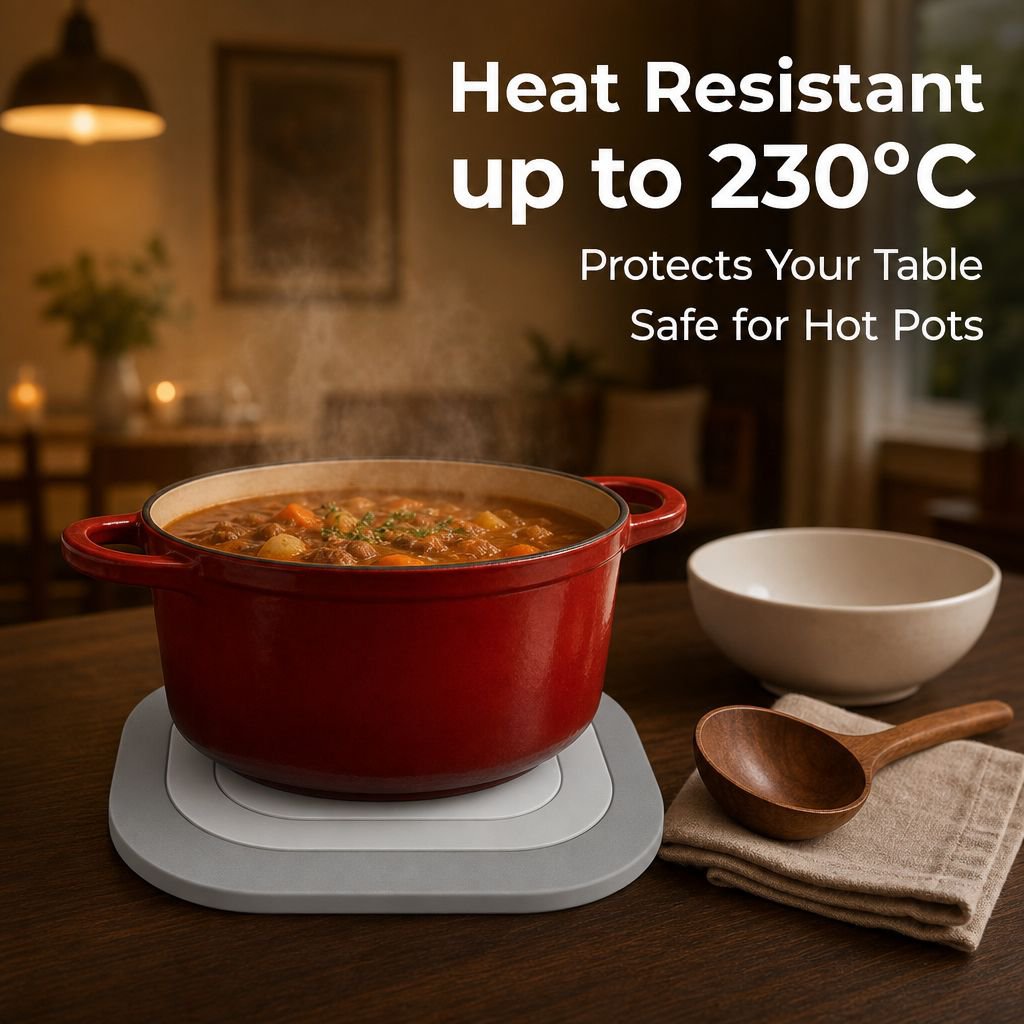Multi-Functional Heat-Insulated Table Mats, Bowl Mats, and Cup Coasters