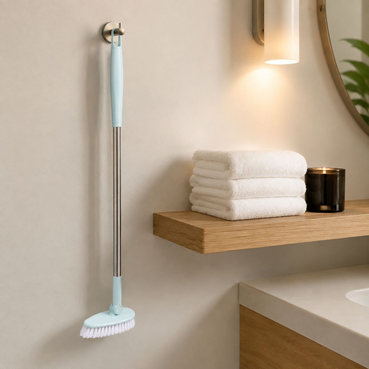 Long Handle Bathroom Floor Cleaning Brush Bathtub Brush