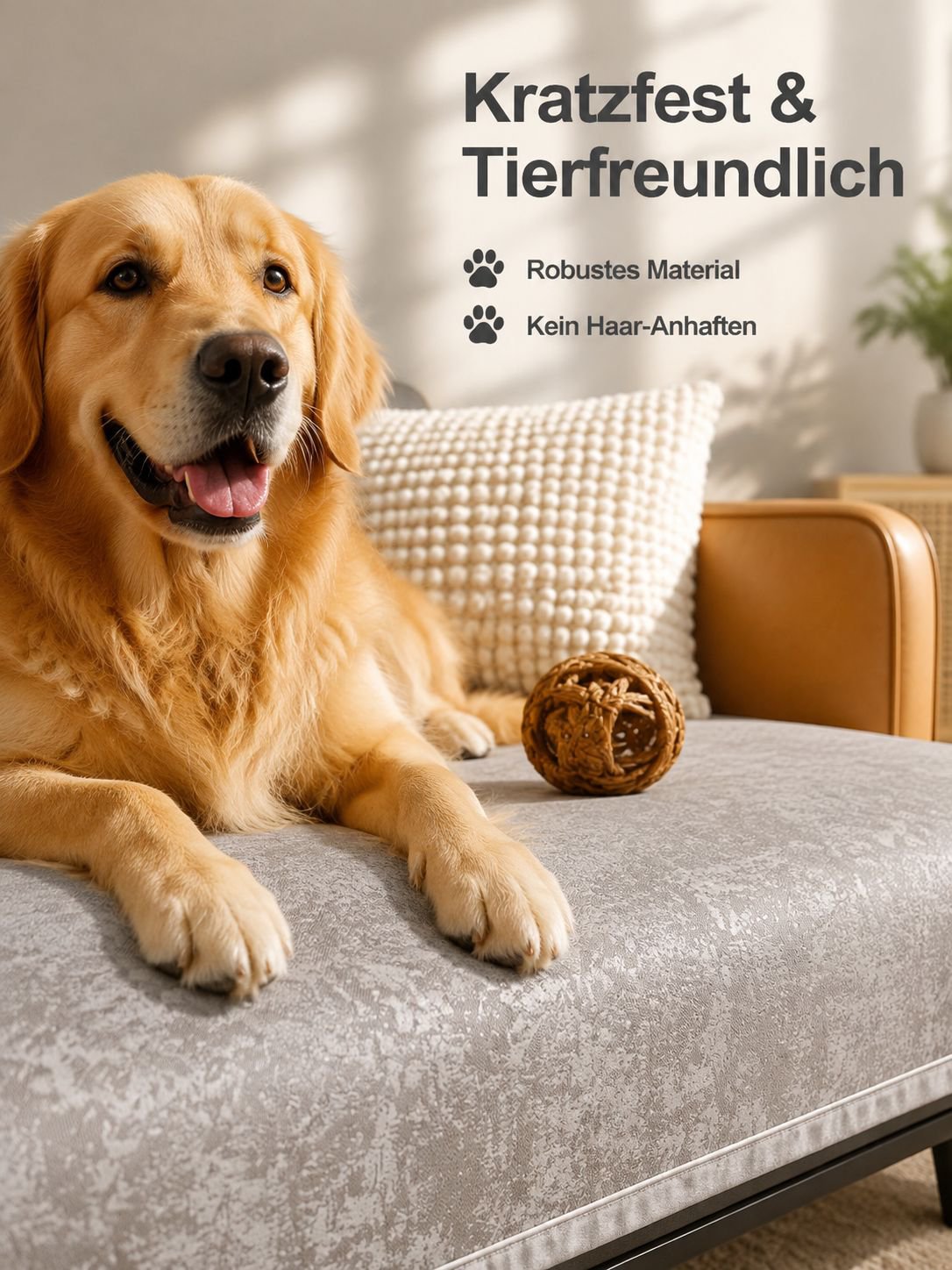 Multifunktionale anti-Kratz Sofadecke, rutschfest und schmutzabweisend
