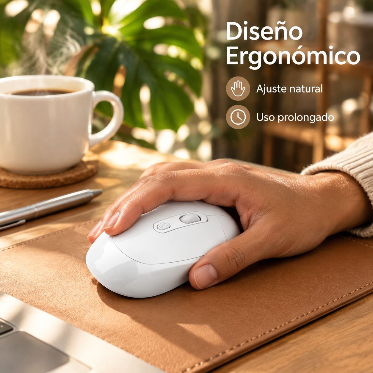 Ratón Bluetooth inalámbrico de modo dual recargable