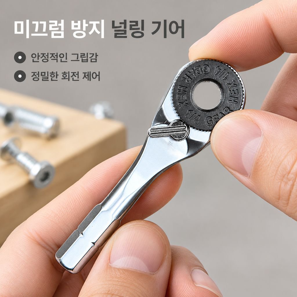 육각 미니 라쳇 렌치 좁은공간 틈새 라쳇 드라이버 자전거 가정용 수리공구