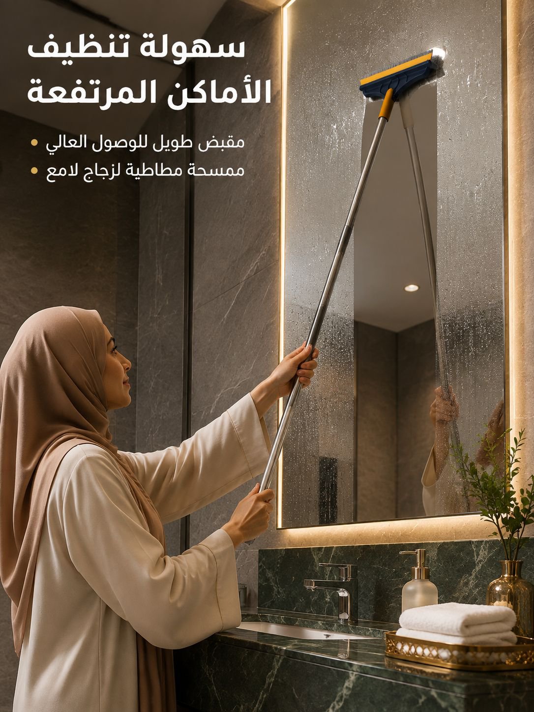 فرشاة تنظيف الأرضية الألمانية المتعددة الوظائف ذات الفرشاتين، لإزالة الأوساخ على الزوايا والأمكان ال