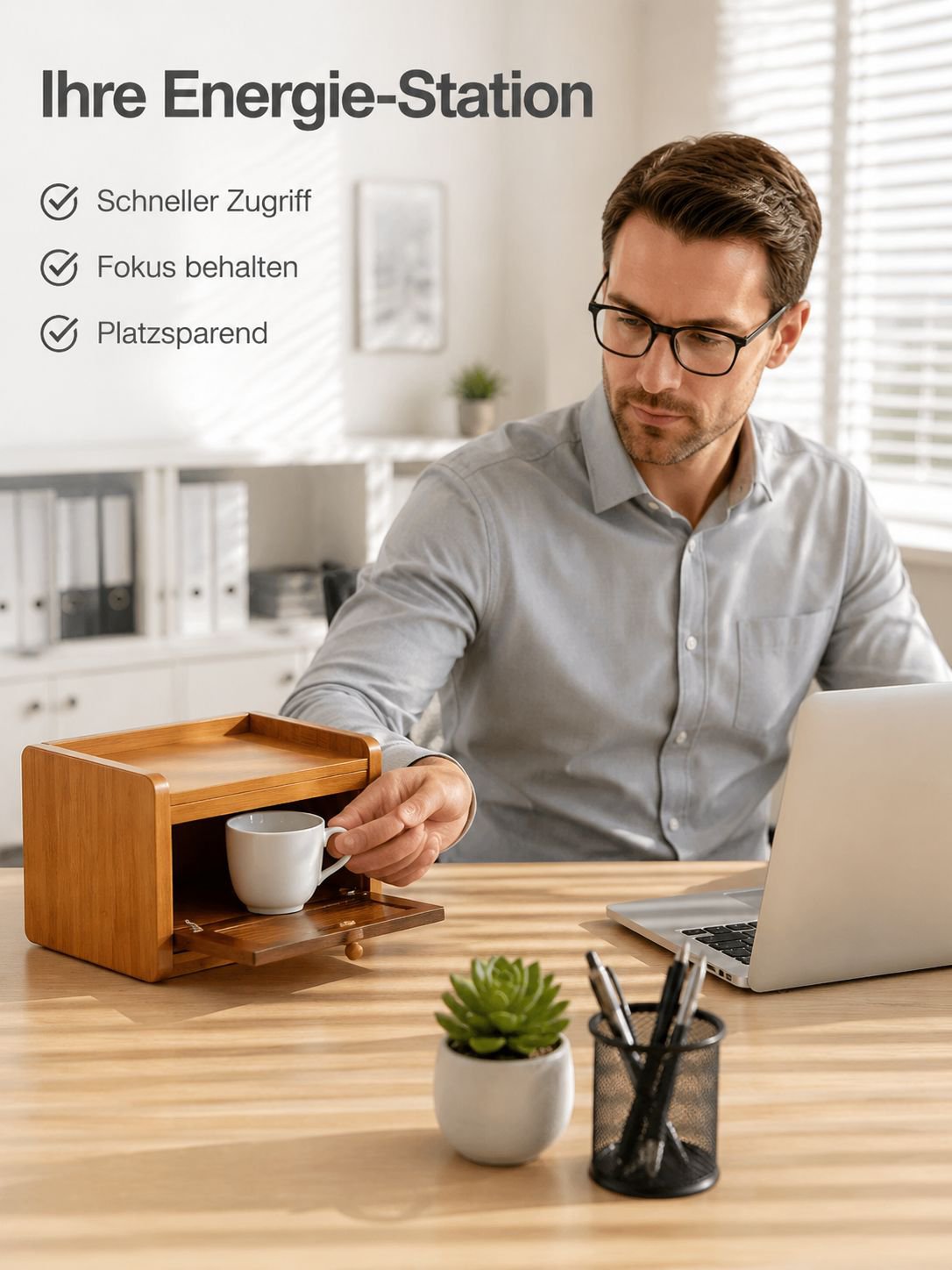 Tischbecherhalter Ablagefach Organizer-Tisch