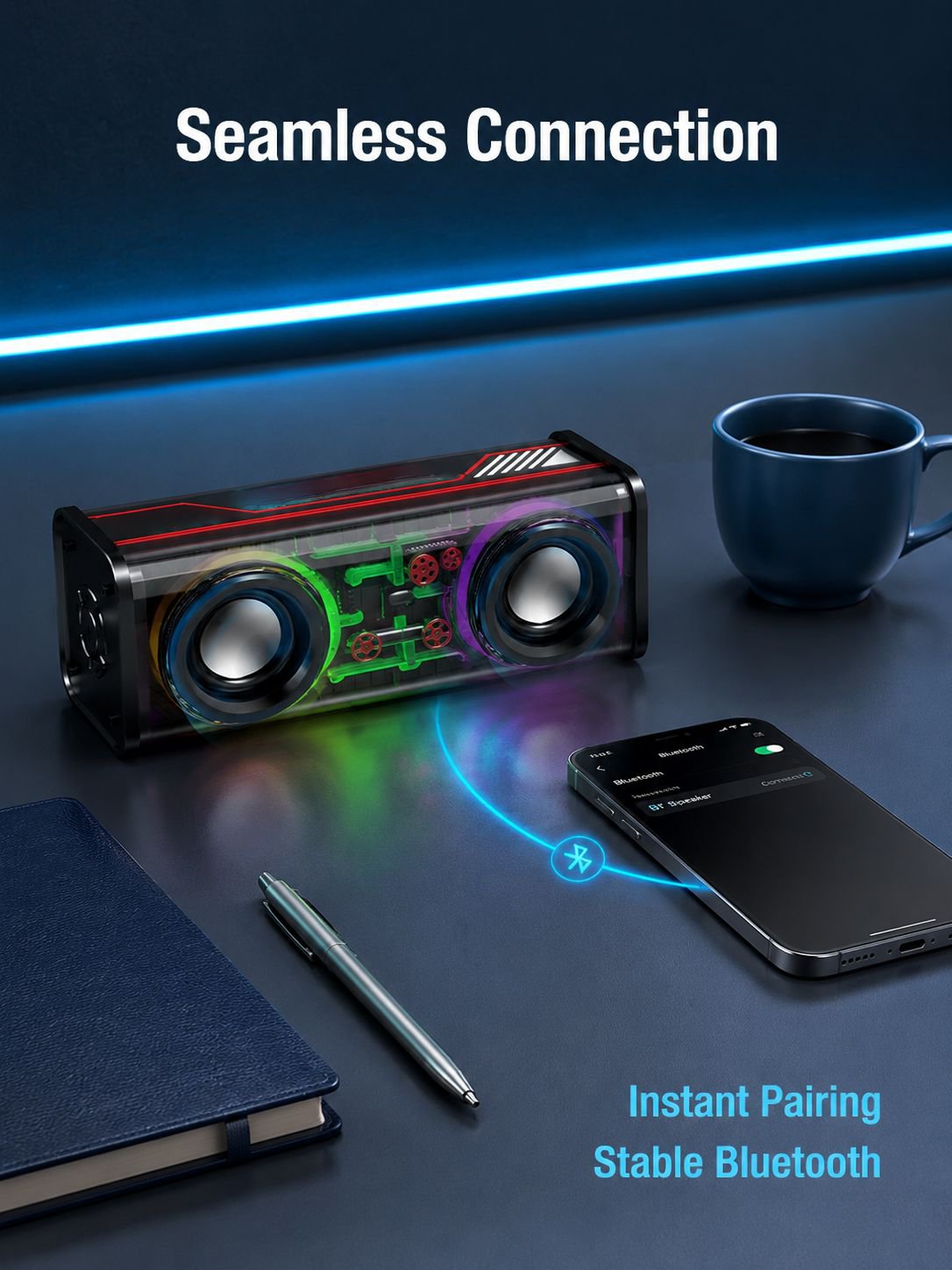 Super Long Battery Dual Boom Mini Speaker