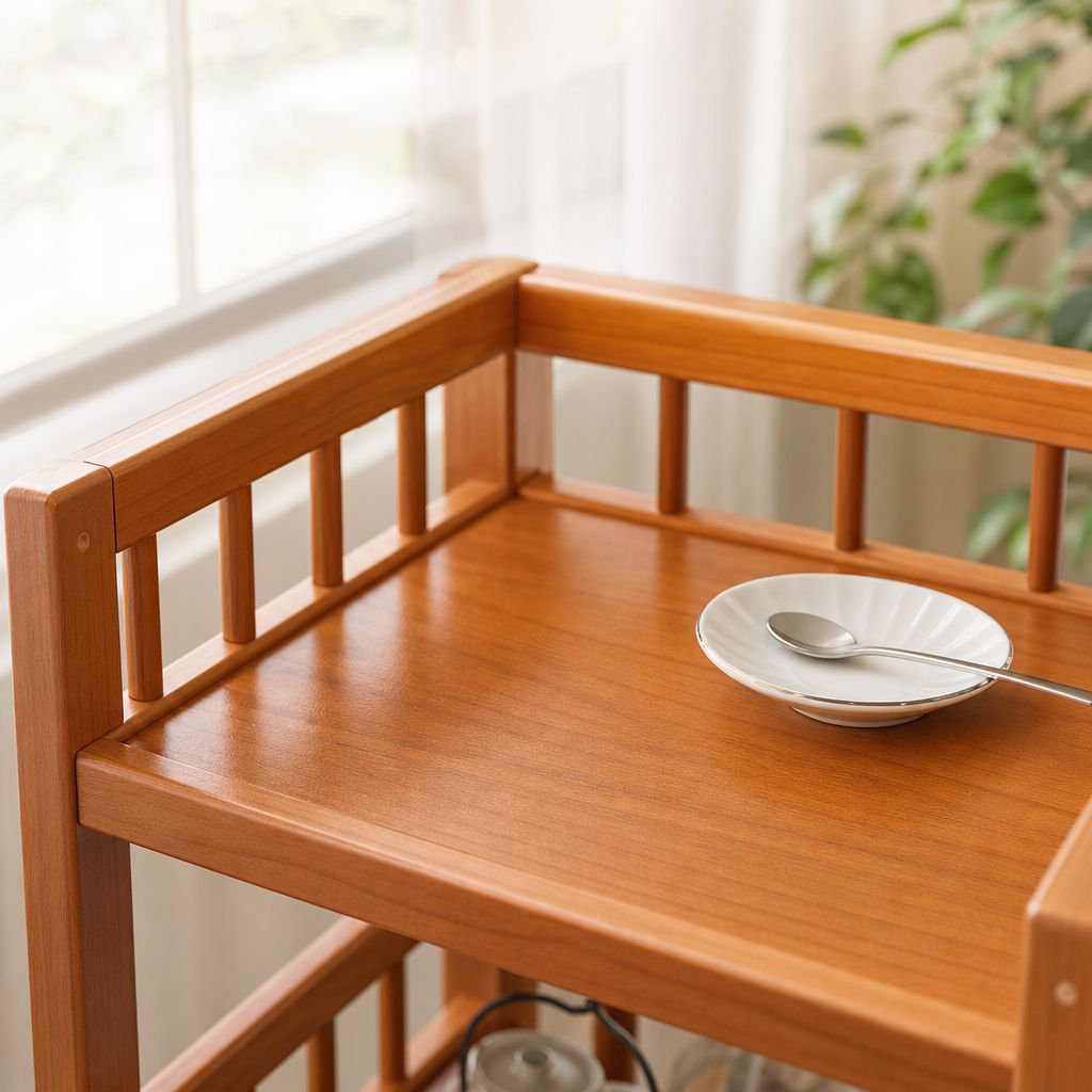 Multi-functional snack rack on wheels