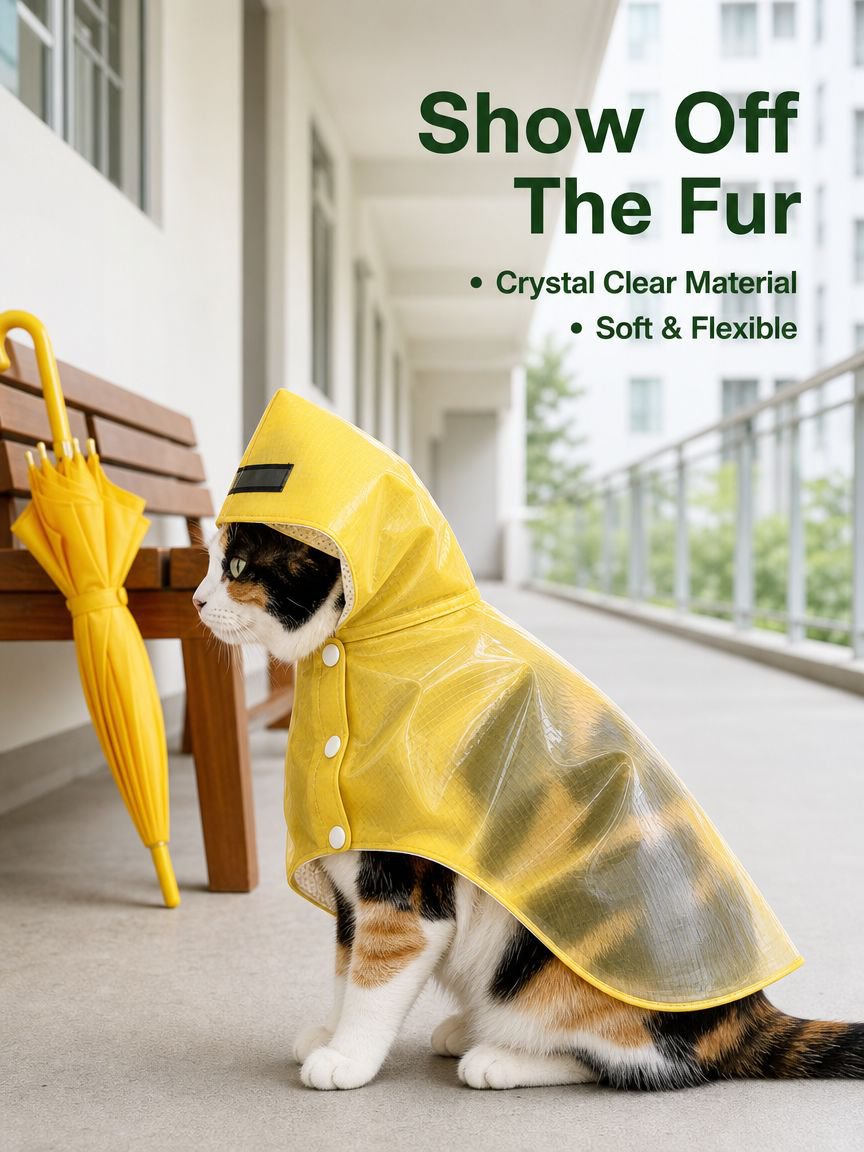 Waterproof Raincoat for Cats