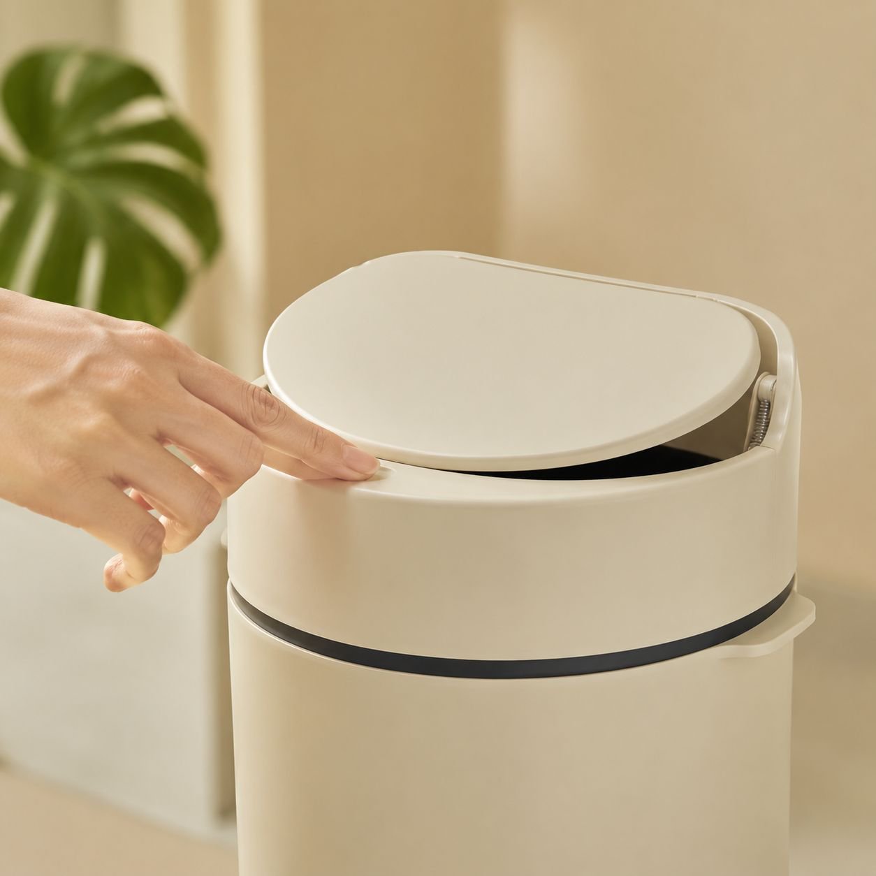 Pop-up Lid Large Capacity Storage Trash Can