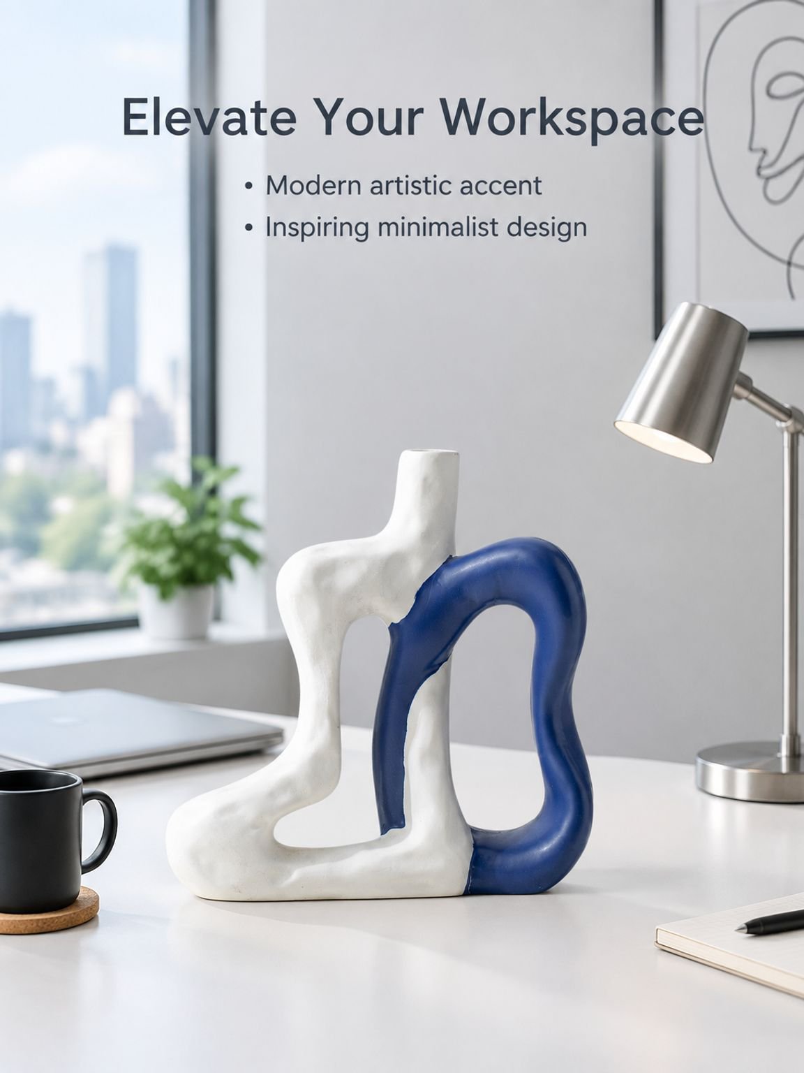 Elegant ceramic vase for bedroom decoration