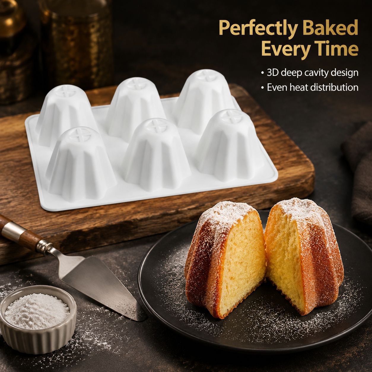 Octagonal Star Multi-Function Pandolor Mousse Silicone Cake Mold for Baking Dessert Decoration