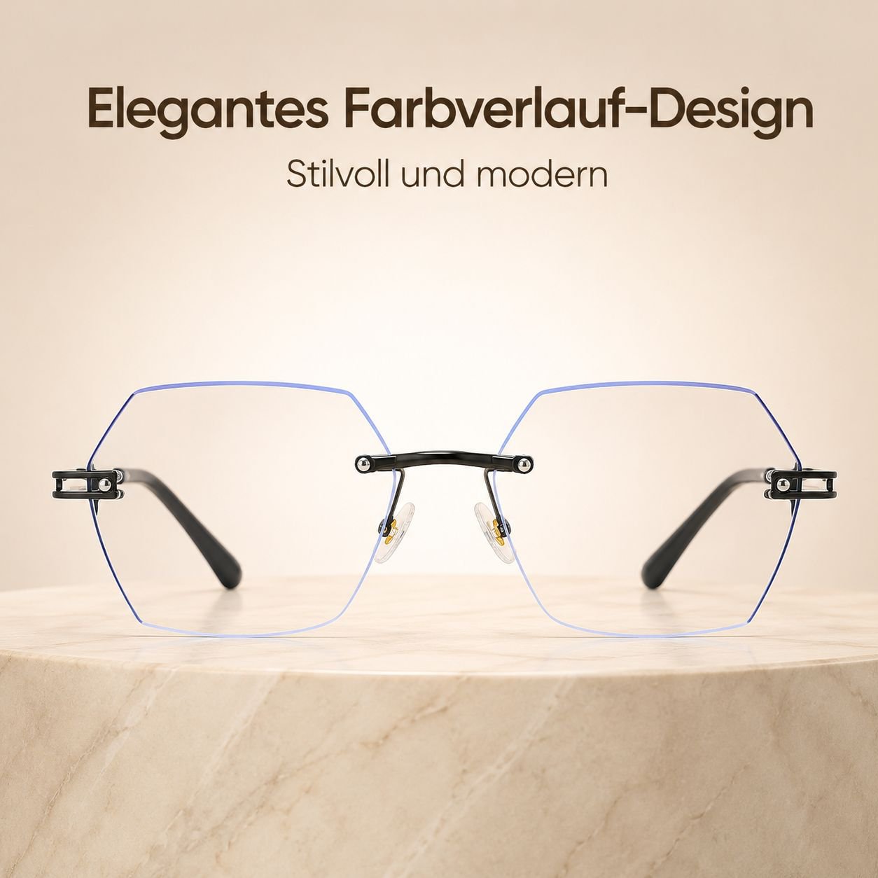 Lesebrille mit Farbverlauf