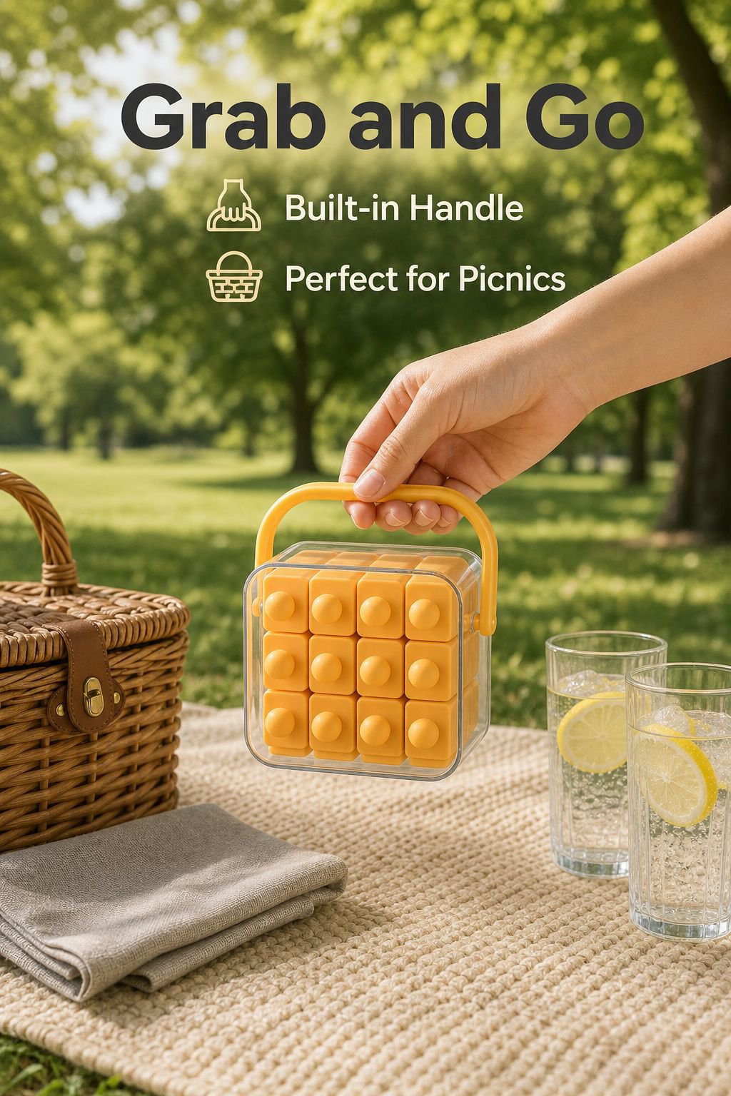 Large Homemade Ice Stick Tray for Household Use