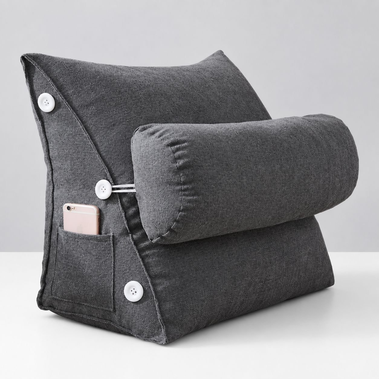 Nordische koreanische Samt-Dreieckskissen Rückenlehne Sofa Erker Kissen langes Kissen