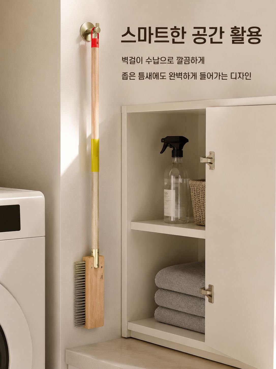 다양한 바닥에 사용 가능한 청소솔