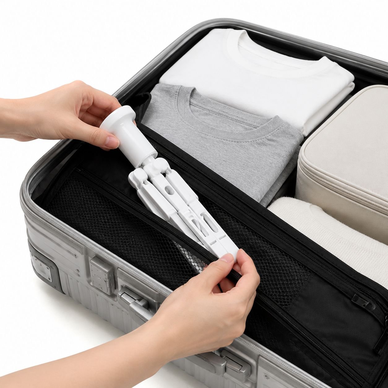 Accessoire pliant pour garder les vêtements organisés en voyage