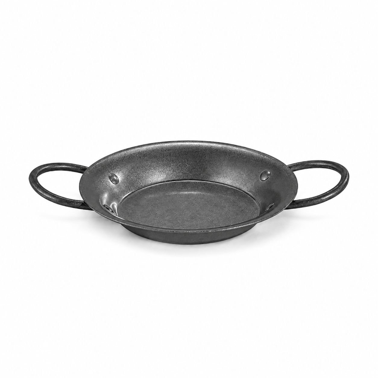 Stainless Steel Double-Handle Seafood Baked Rice Plate Retro Style for Home