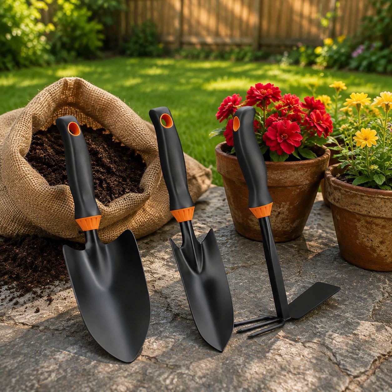 Set de herramientas de jardinería con mini palas especial para plantar y cuidar flores