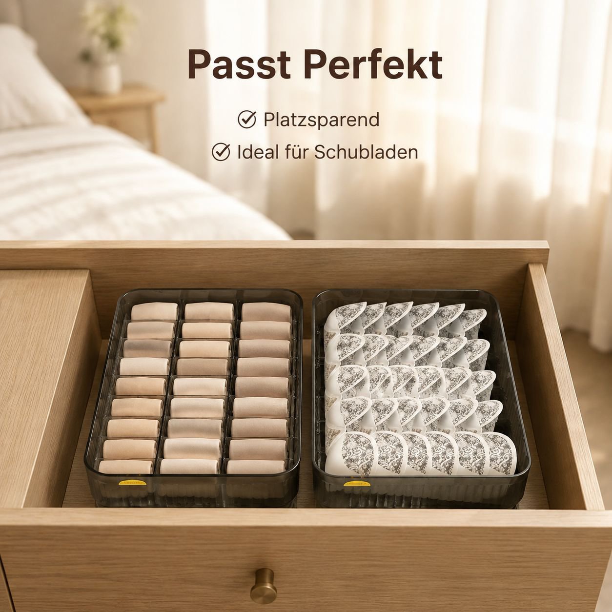 Unterwäsche- und Socken-Organizer Aufbewahrungsbox