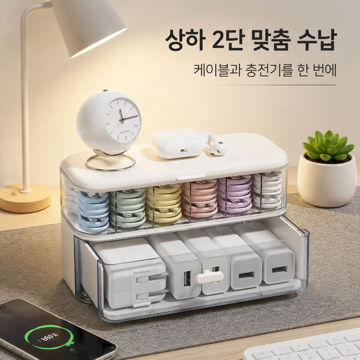 다기능 데스크탑 수납함