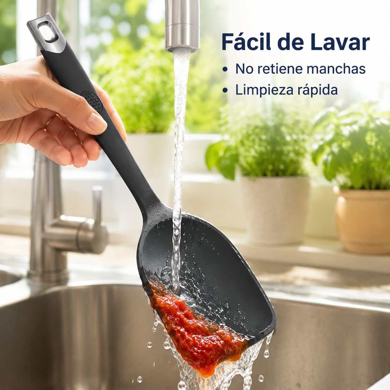 Juego de utensilios de silicona resistente al calor