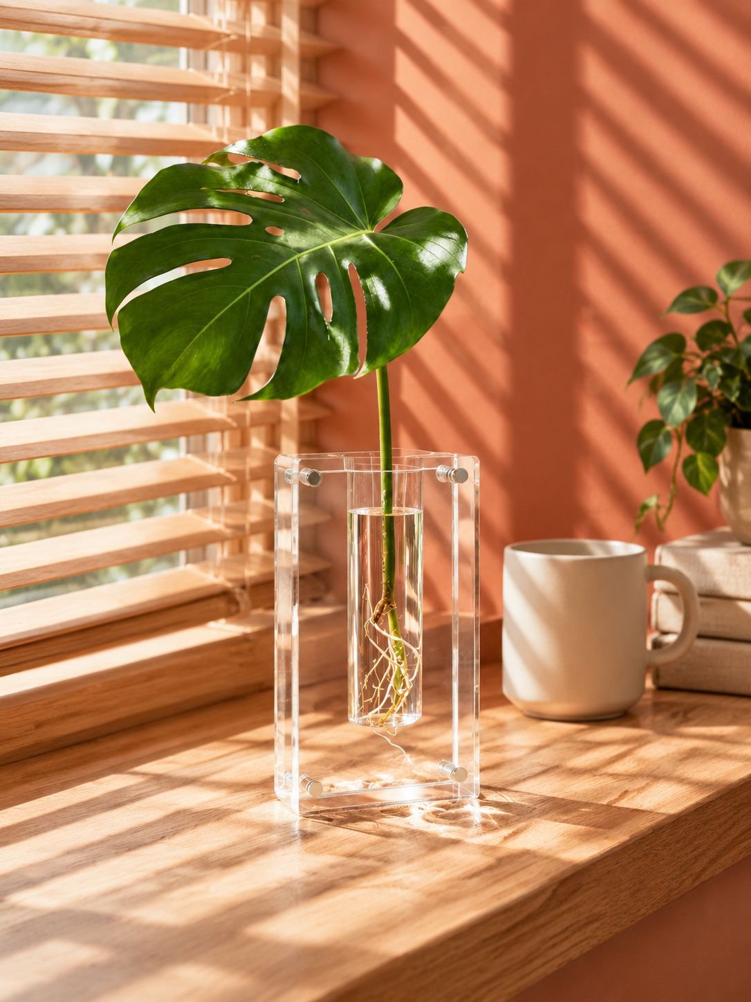 Maceta de agua para flores