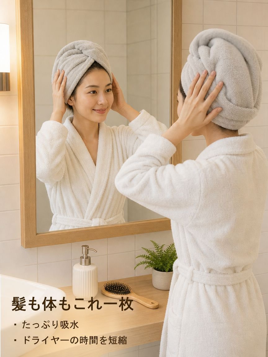 極上の柔らかさのバスタオル