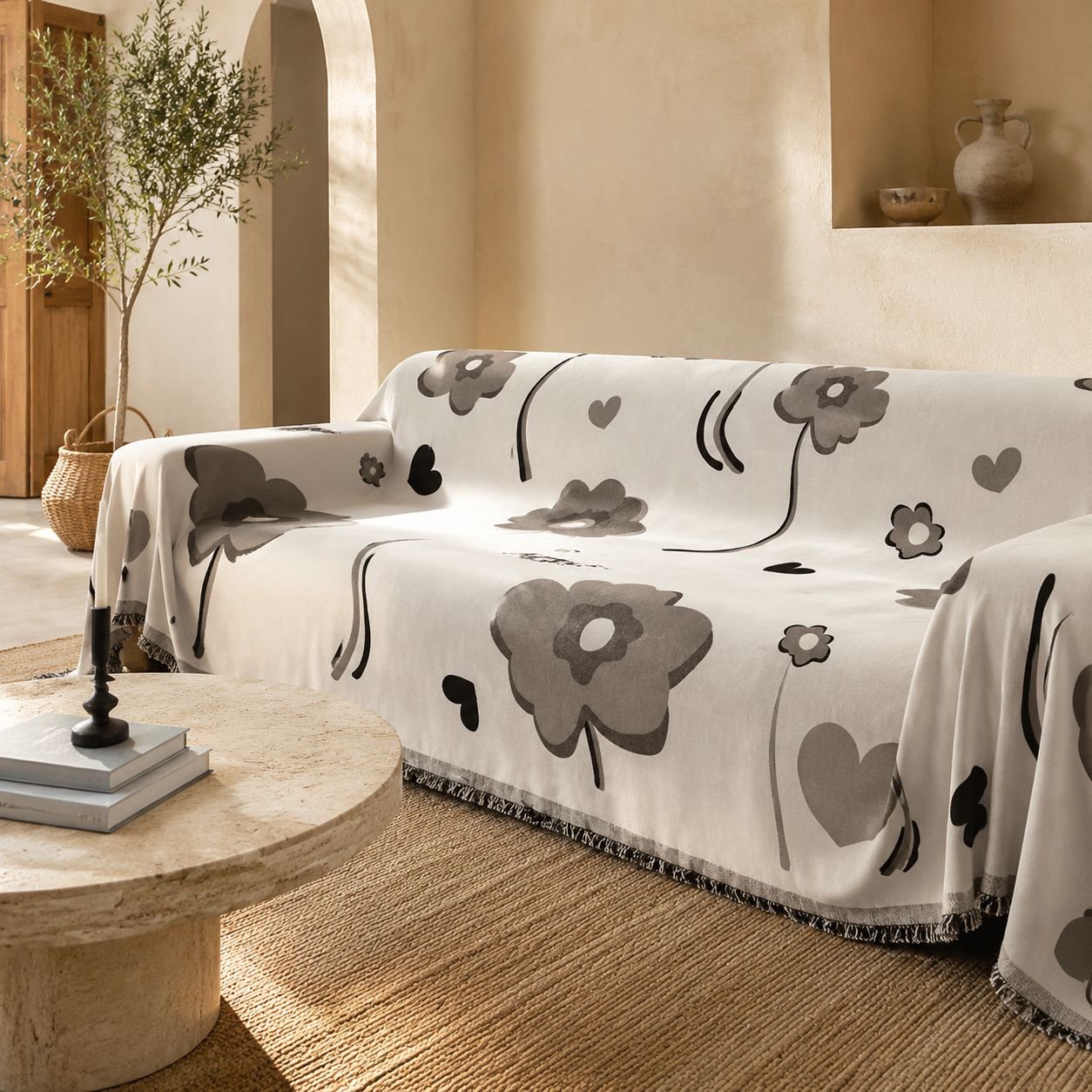 Protector de sofá elegante para decoración moderna