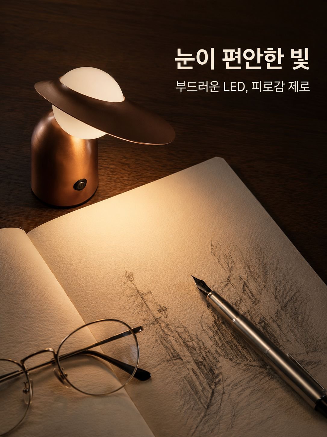 플러그형 침대 옆 조명