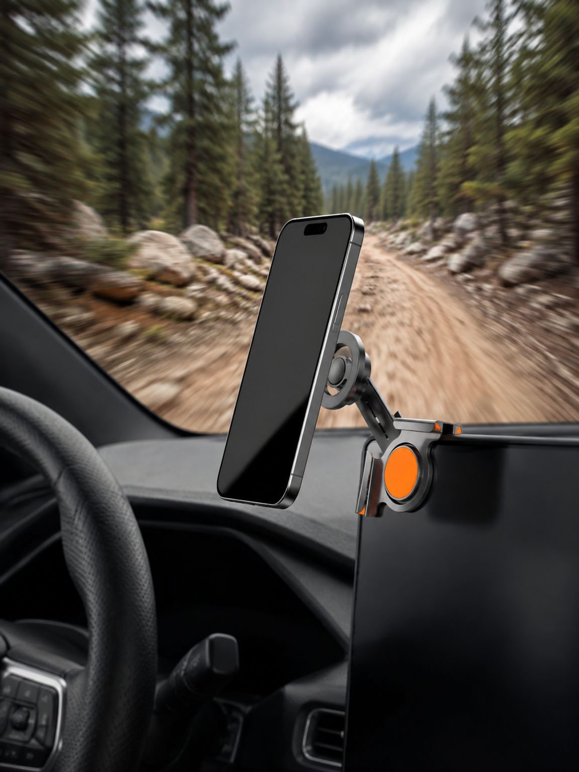 Strong magnetic phone holder for vehicles