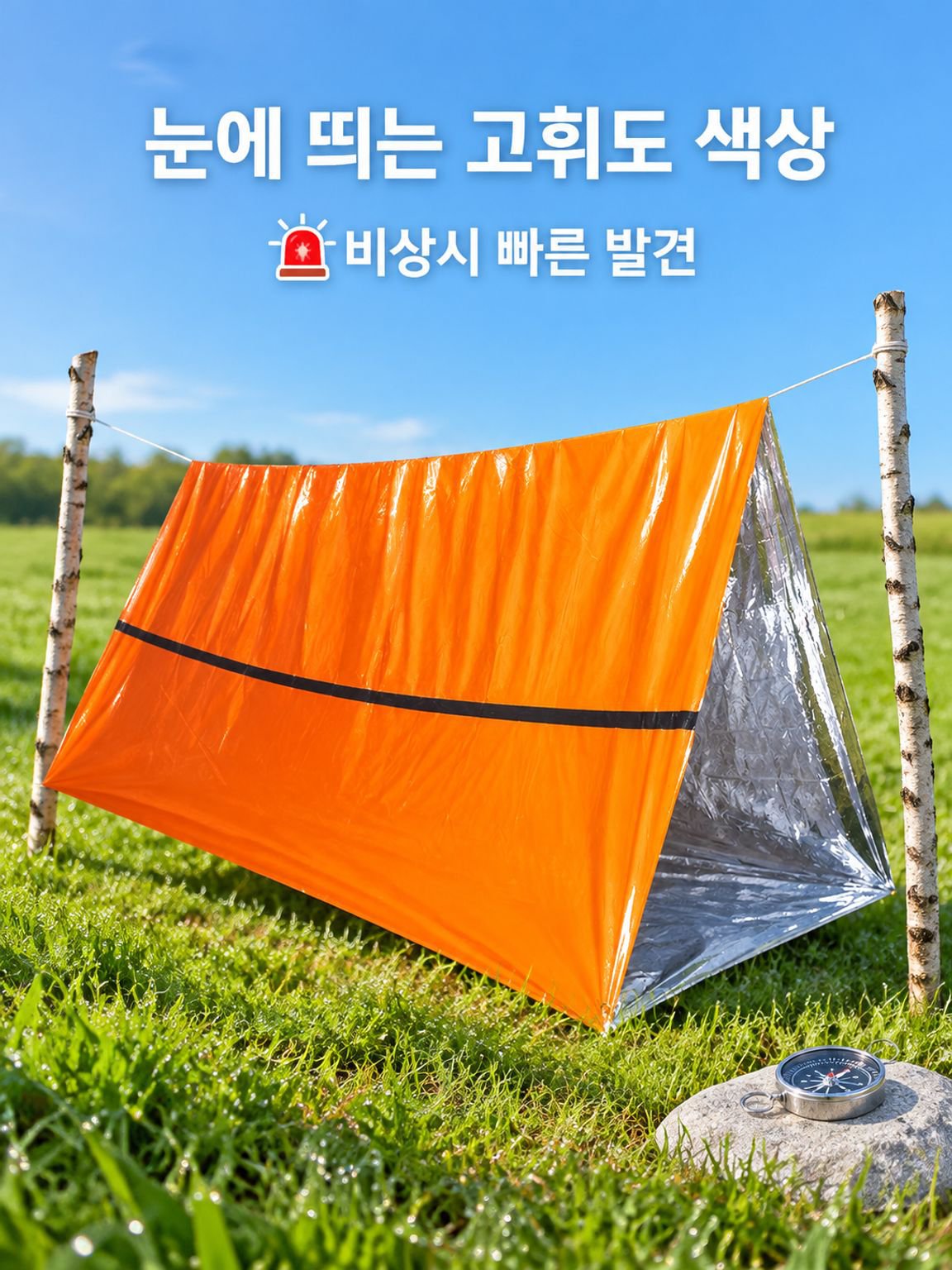 야외 캠핑 비상 텐트