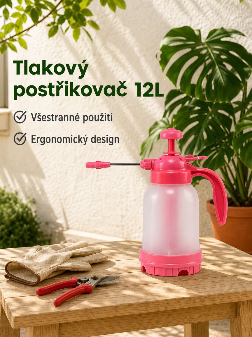 12L domácí postřikovač s velkou kapacitou, zahradní tlakový postřikovač na dezinfekci