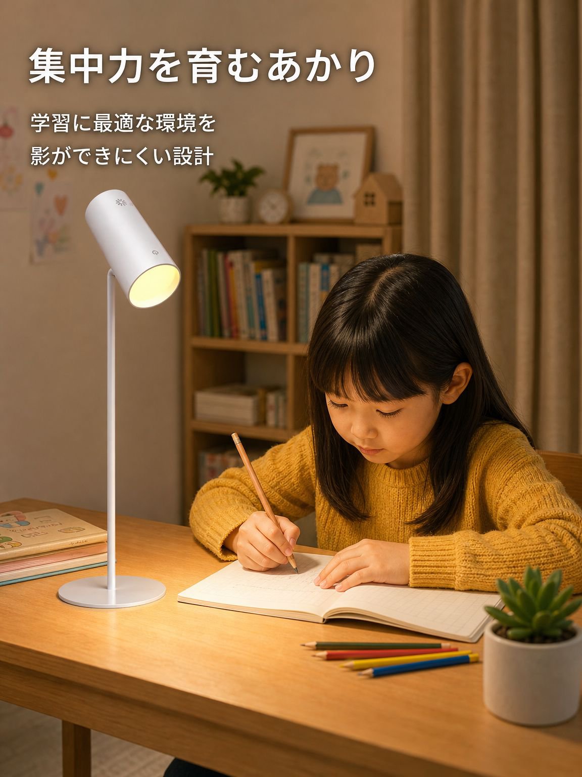 持ち運び可能な学習用環境照明