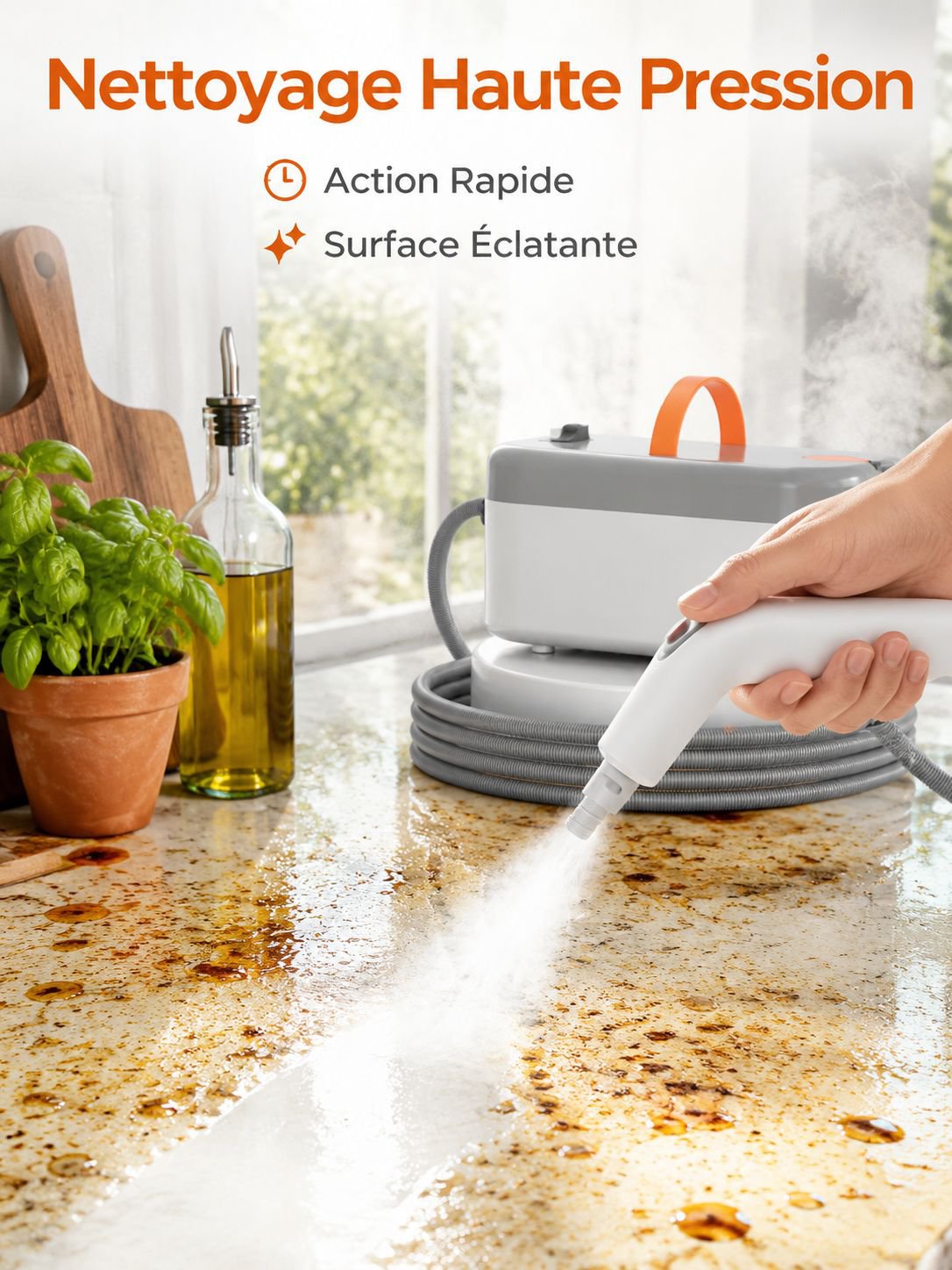High-pressure high-temperature steam cleaner