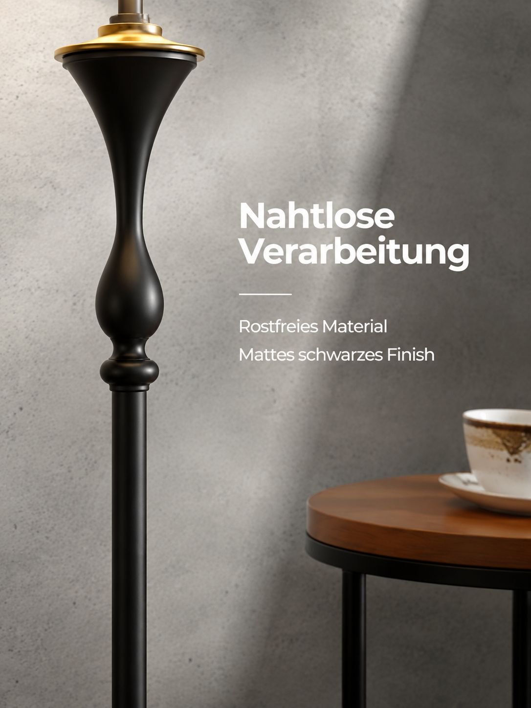 Amerikanisches Retro-Design Stehlampe mit Tischfunktion