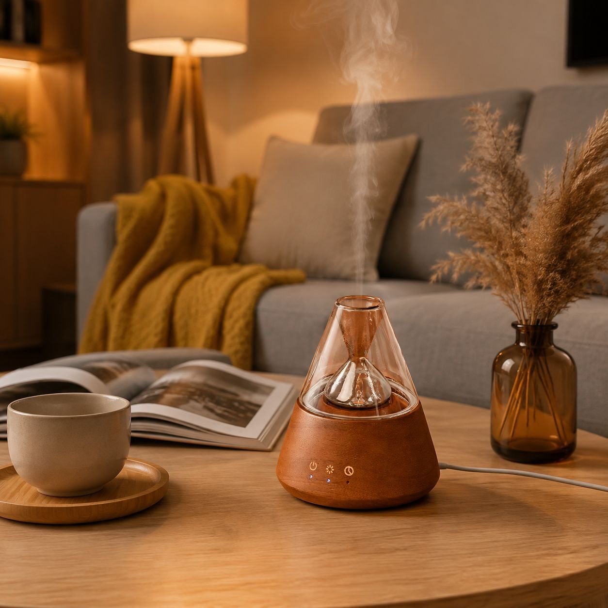 Easy-to-use essential oil atomizer for bedrooms