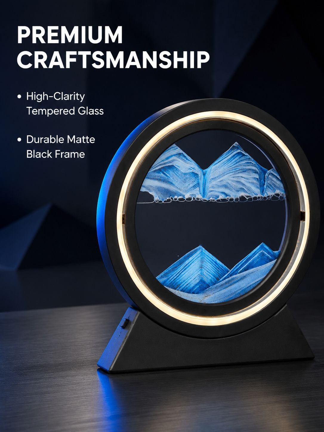 Creative Sand Art Hourglass Table Lamp