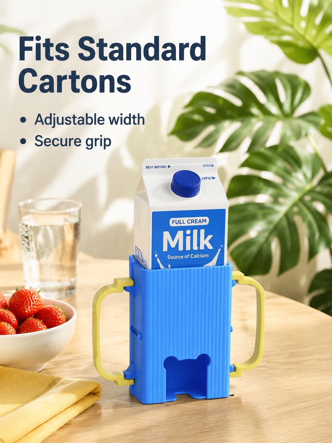 Crush-Resistant, Spill-Proof Milk and Fruit Puree Cartons