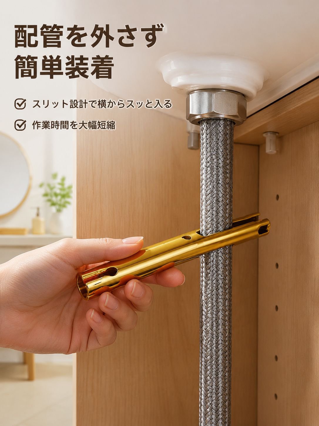 キッチン・バス用多機能ソケット六角レンチ工具