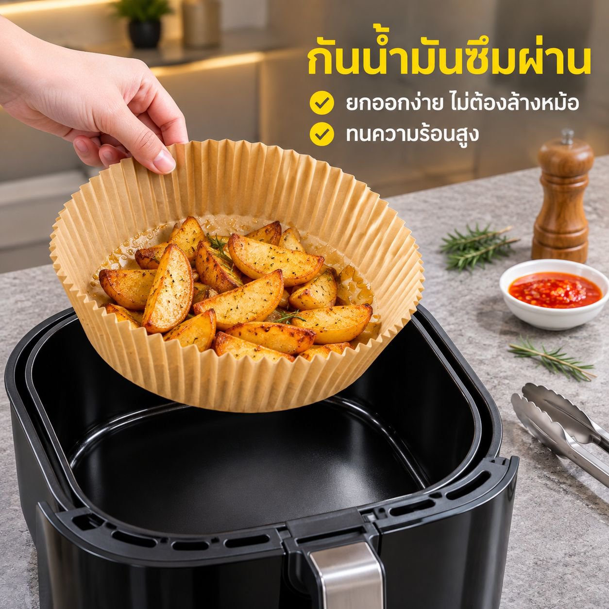 กระดาษอบซิลิโคนทนความร้อนสำหรับห้องครัว