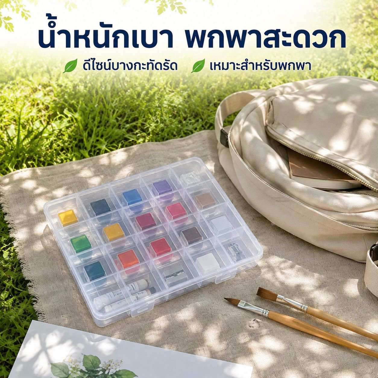 กล่องเก็บของพร้อมช่องใส่บัตร