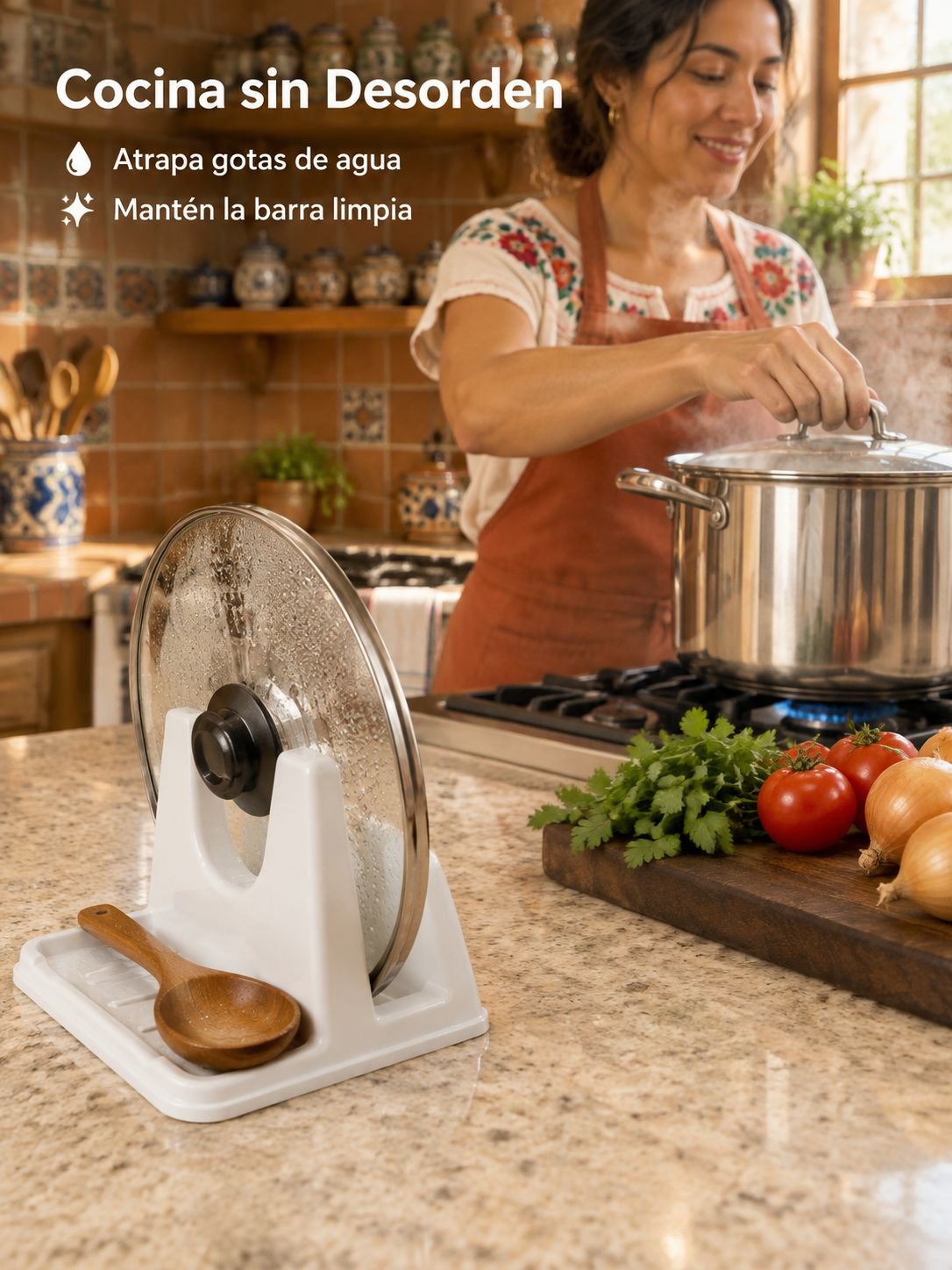 Soporte para tapas de ollas