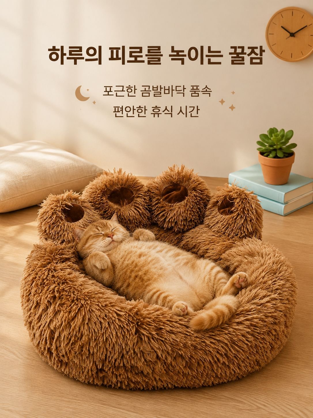 카툰 곰발바닥 반려동물 매트