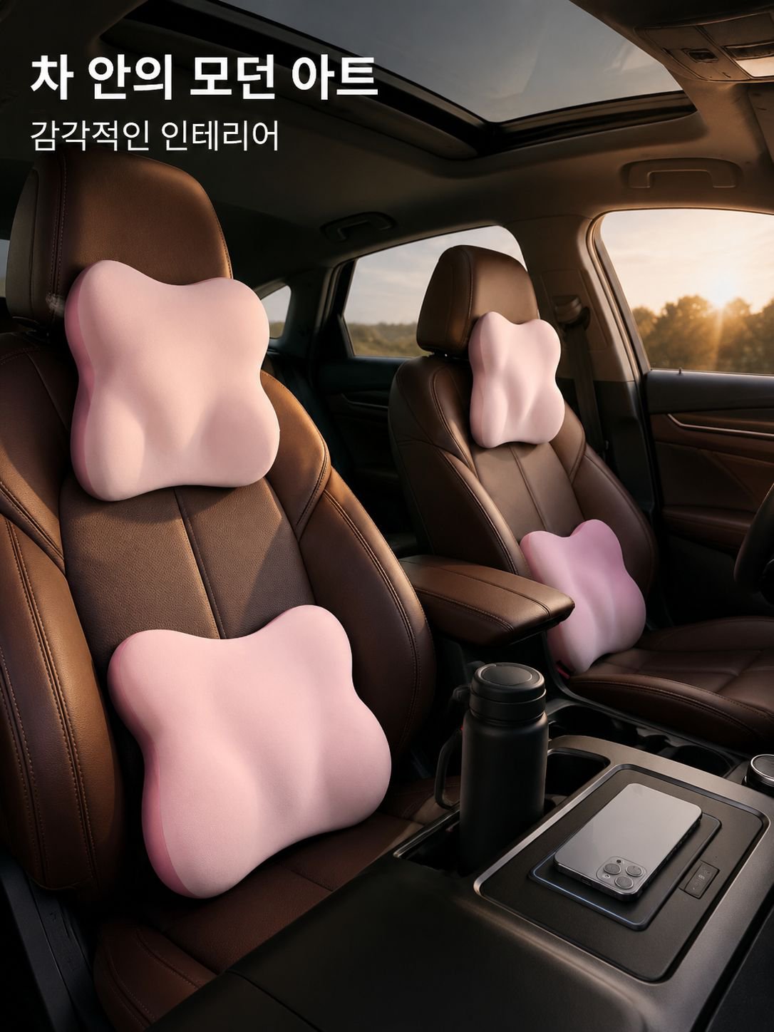 차량 액세서리로 추천하는 목베개와 허리받침