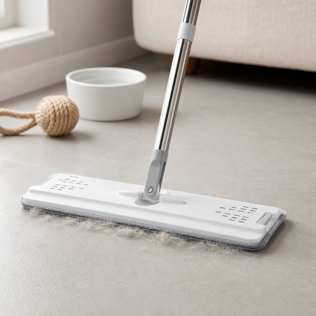 Efficient floor cleaning with Lazy Mop Set