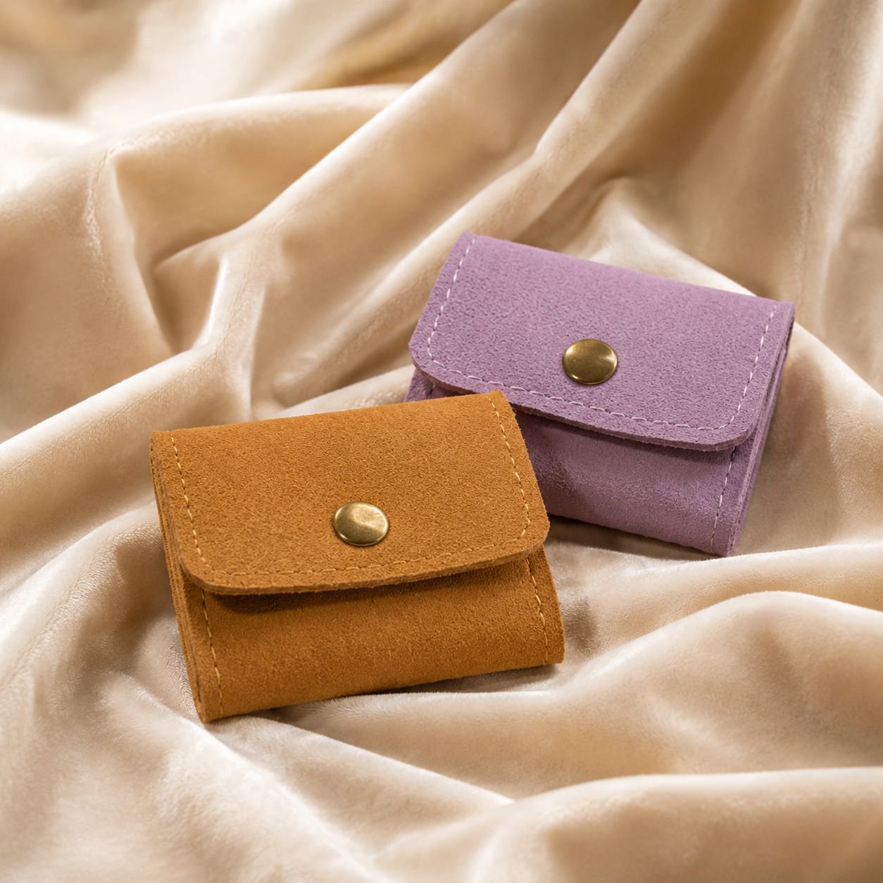 Elegant jewelry organizer bag for rings and earrings