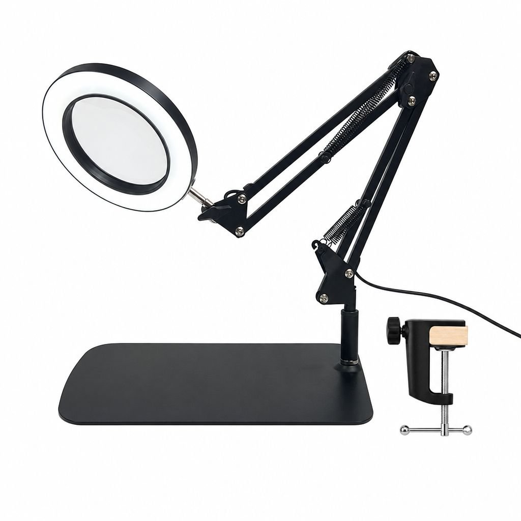 Lampe loupe pliante pour travaux d'entretien JMY, protection des yeux, lampe de lecture et d'étude