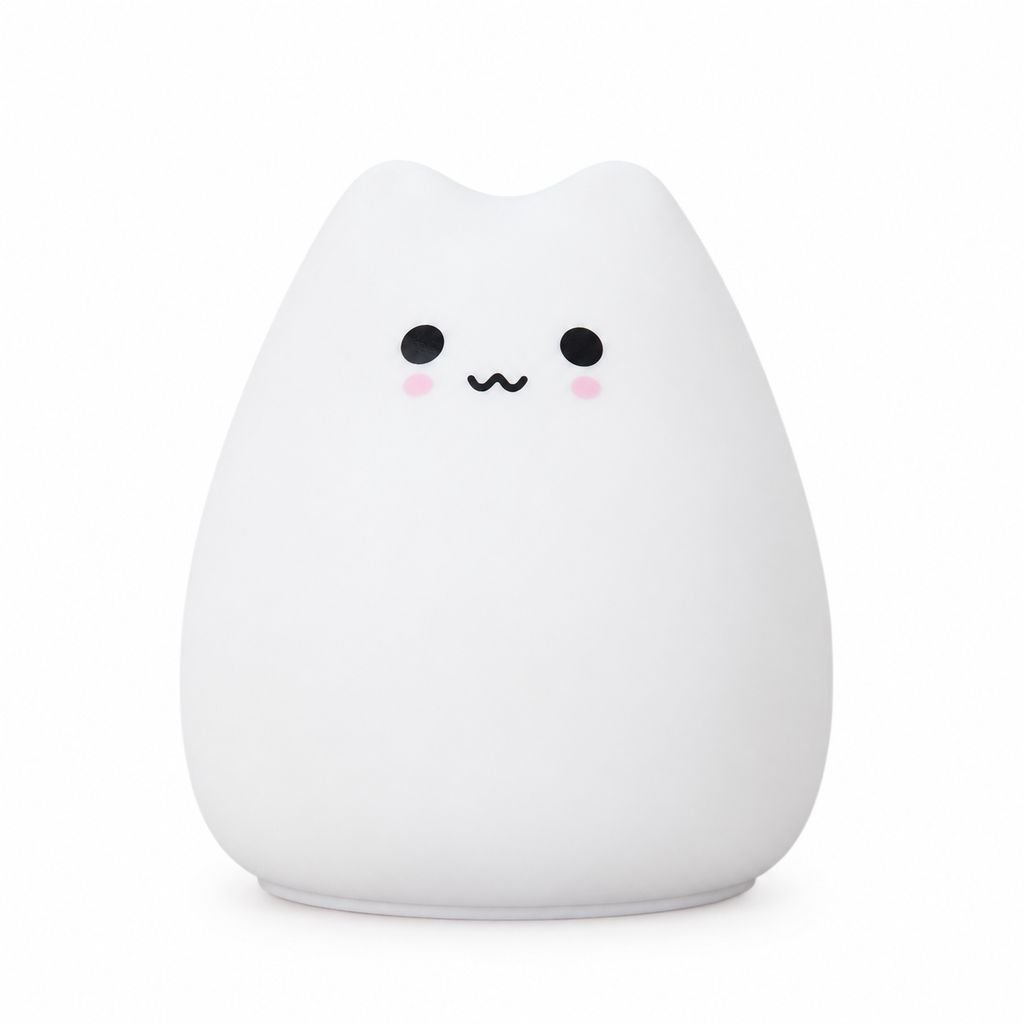 LED Cartoon Silicone Tap Night Light, Creative Table Lamp for Kids Room
