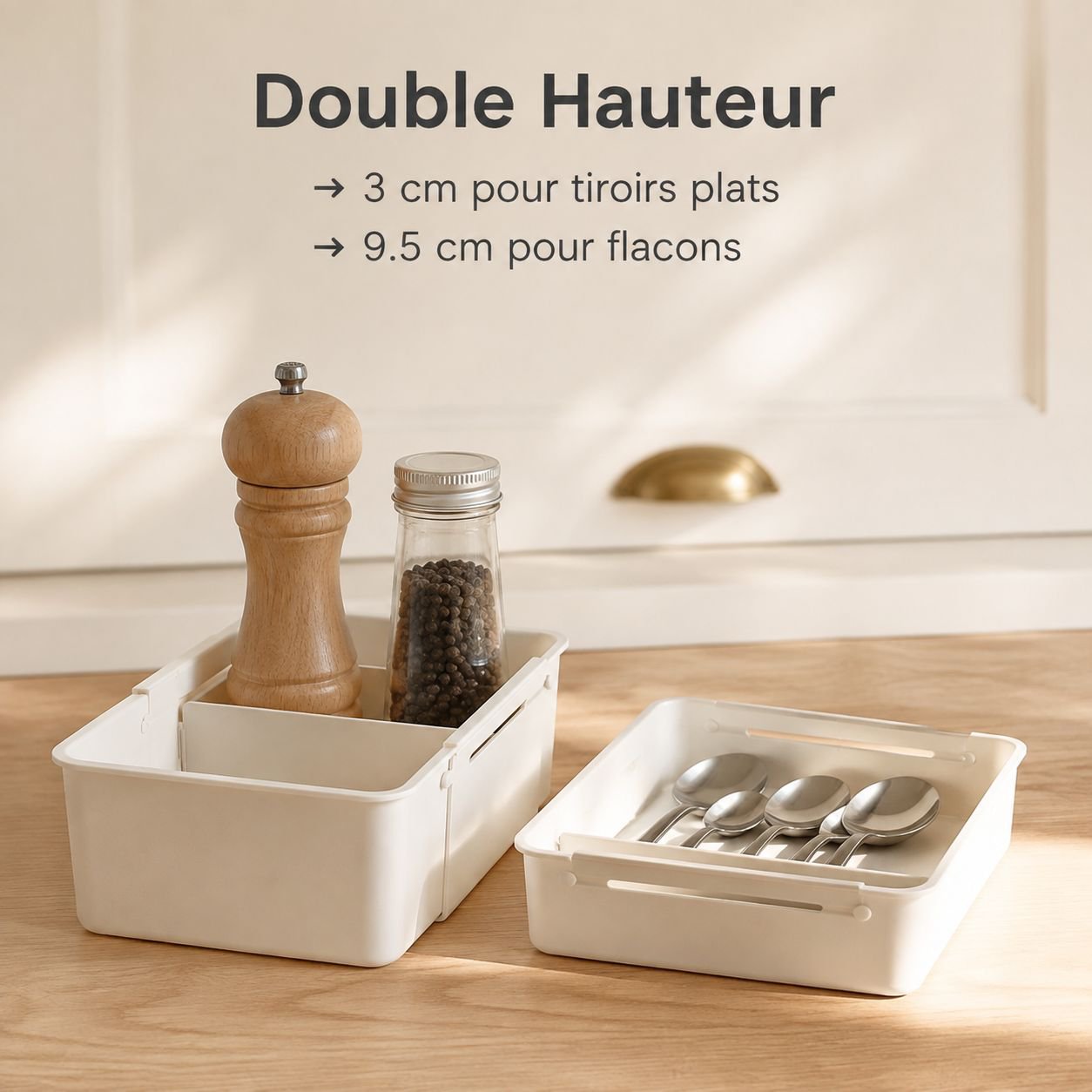 Organisateur à compartiments extensible pour tiroir