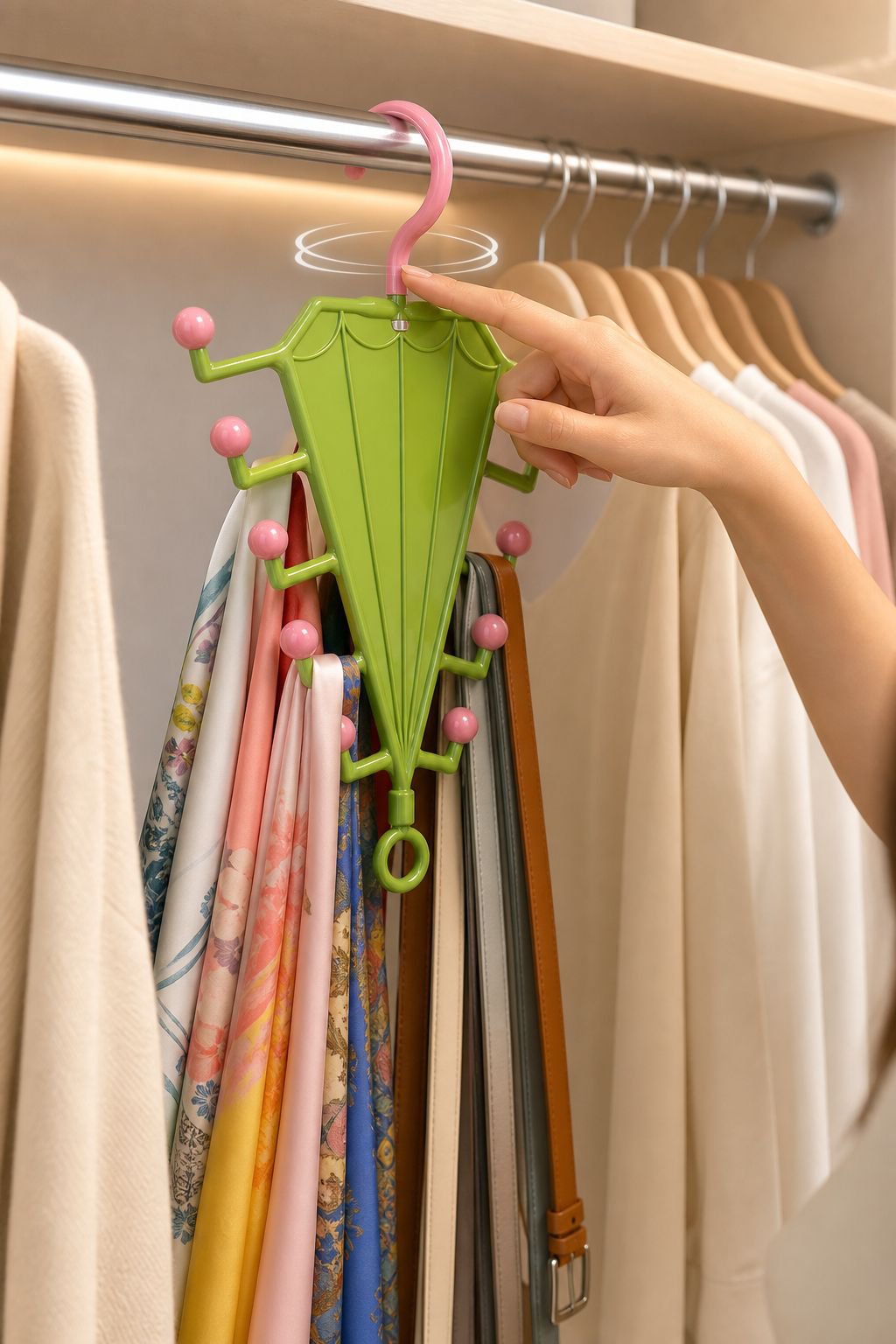Versatile double-sided rack for shirts, pants, and dresses