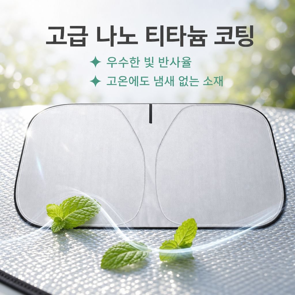 여름 자동차 앞유리 햇빛 가리개 차단 방열 커버